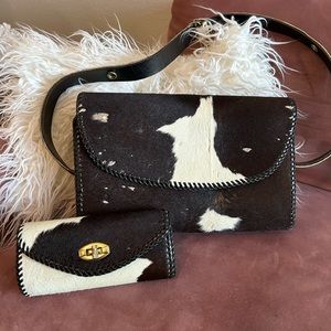 Genuine Cowhide Purse & Wallet!